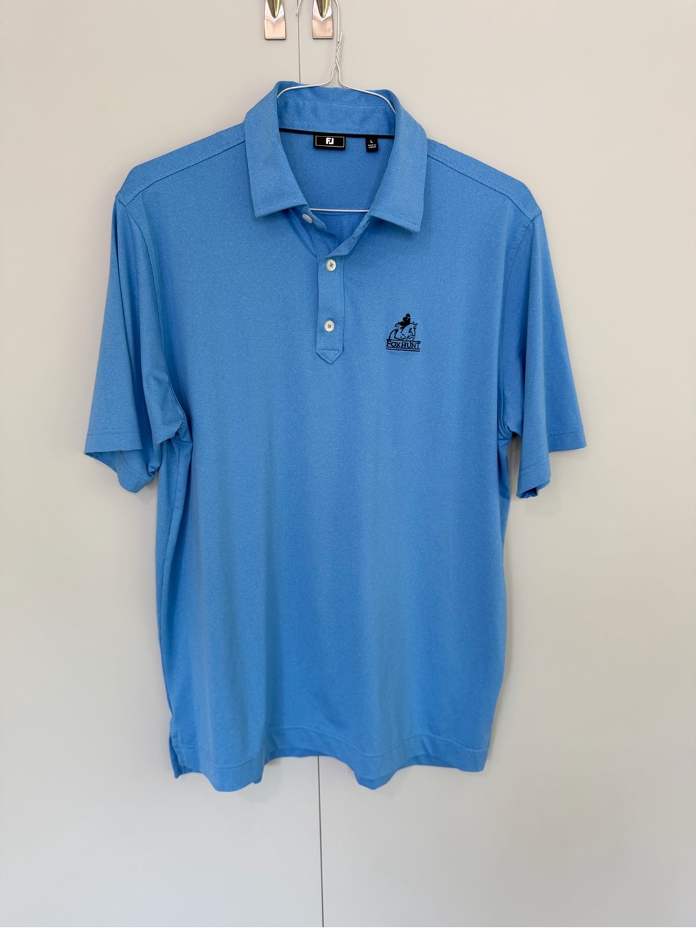 FOOTJOY Men’s Fox hunt Solid Lisle Self Collar in Blue 28569